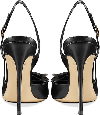 Women's Sexy Pointed Toe Flower Mouth One-Strap Shallow Mouth Stiletto High Heel Ankle Strap Casual Party Banquet Sandals in Kuwait
