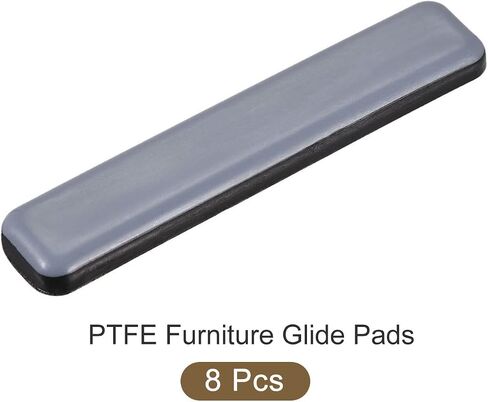 METALLIXITY PTFE Furniture Slider Gliders (75x15mm) 16Pcs, Rectangle Self-Adhesive Floor Protector Pads - for Furniture Carpets in Saudi Arabia