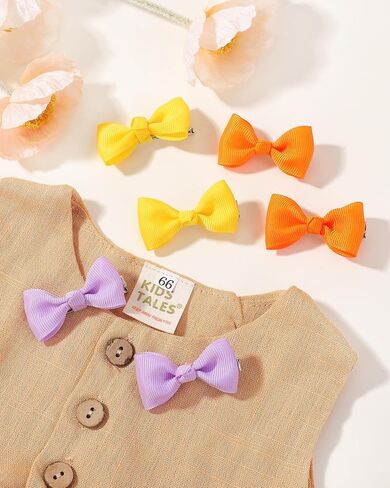 Jollybows Baby Bows Clips 2" Small Toddler Hair Bows 60pcs Mini Infant Barrettes for Babies Fine Hair Alligator Hair Clips in Gift in Saudi Arabia