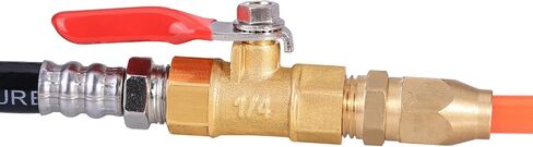 1/4 بوصة صمام NPT ضاغط الهواء النحاس صمام الثقيلة صمام الخدمة الذكور والإناث مفتاح التبديل 1/4 NPT الأنابيب للاختراف (ذكر x أنثى 3pcs) in Kuwait