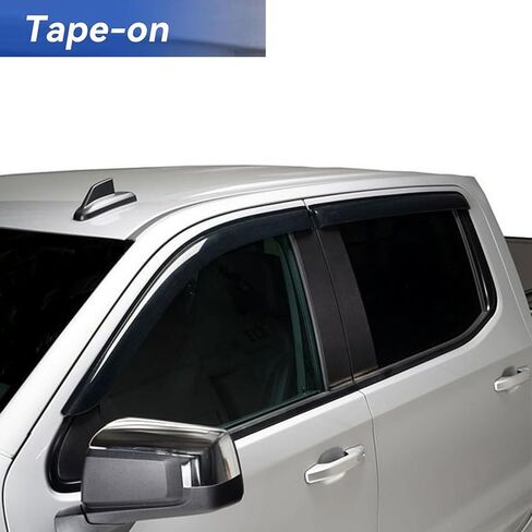 Tape On Window Visor Compatible with 2017-2022 Honda CR-V, Side Vent Window Deflector Rain Guard Shade, Truck Accessories-4pcs in Saudi Arabia