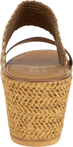 ITALIAN Shoemakers Inessa Womens Platform Wedge Espedrille and Raffia Sandal for Women in Saudi Arabia