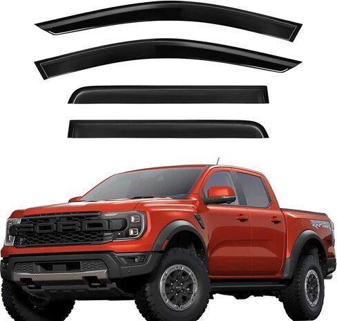 Tape On Window Visor Compatible with 2017-2022 Honda CR-V, Side Vent Window Deflector Rain Guard Shade, Truck Accessories-4pcs in Saudi Arabia