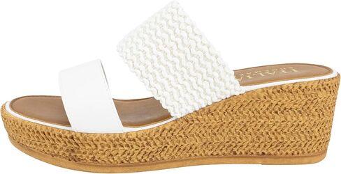 ITALIAN Shoemakers Inessa Womens Platform Wedge Espedrille and Raffia Sandal for Women in Saudi Arabia