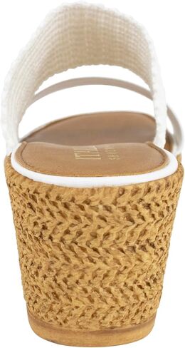 ITALIAN Shoemakers Inessa Womens Platform Wedge Espedrille and Raffia Sandal for Women in Saudi Arabia