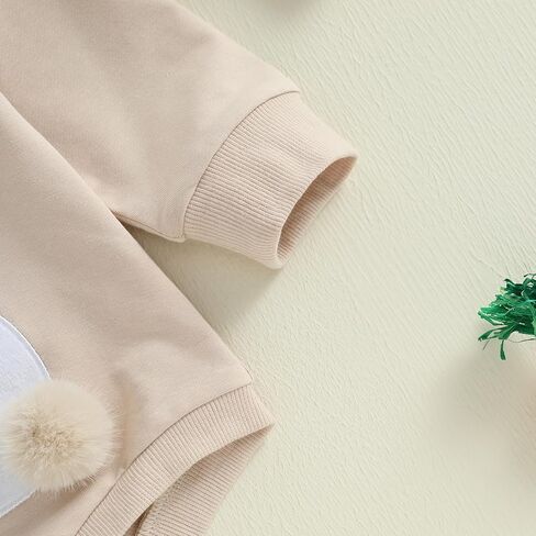 أول فتاة في عيد الفصح طفلة فتاة تطريز أرنب رومبز أرنب ذيل بذرة الرضي in Kuwait