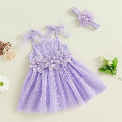 Newborn Baby Girl Clothes Baby Girls Summer Romper Dress 3D Floral Decor Heart Print Jumpsuit With Headband in Saudi Arabia