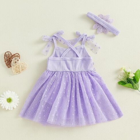 Newborn Baby Girl Clothes Baby Girls Summer Romper Dress 3D Floral Decor Heart Print Jumpsuit With Headband in Saudi Arabia
