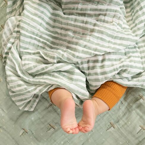 aden + anais Boutique 100% Organic Cotton Muslin Swaddle, Breathable Baby Blanket, Ideal for Boys, Girls, Newborns, Babies & Infants, Receiving Blanket, Soft and Lightweight Wrap, 2 Pack, Sailing Seas in Saudi Arabia