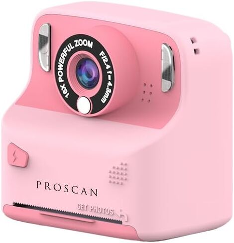 Kids Digital Camera - Instant Print, Thermal Camera, HD Display, MP3 Playback, 16X Zoom, PC Compatible in Saudi Arabia