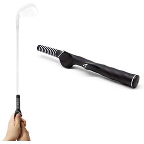 Golf Club Grip Trainer Aid- Swing Improvement Tool for Proper Hand Placement Training, Neutral Grip & Better Contact (Right-Handed)