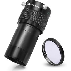 Astromania 2" Moon/Skyglow Filter - Bundle with - 2" ED 2X Dual Power Telescope Barlow Lens