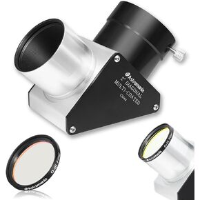 Astromania 2" O-III Filter - Bundle with - 2" 90-Degree Mirror Diagonal with 93% reflectivity
