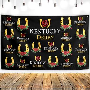 Kentucky Backdrop Kentucky Decorations Horse Racing Banner Kentucky Decorations Kentucky Party Decorations and Supplies for Home Party