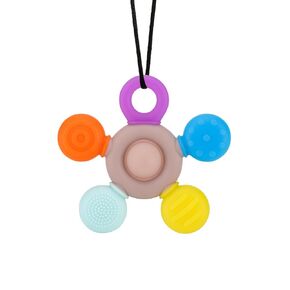 Chew Necklaces for Sensory Kids, Silicone Oral Motor Aids Chewy Necklace Sensory Chewing Fidgeting Necklace for Autism, ADHD, SPD