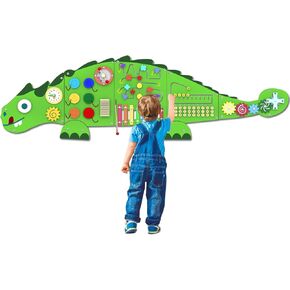 Wall Activity Panels Busy Board: Caterpillar Montessori Sensory Toys for Toddlers - Learning Activity Center Children's Daycare Nursery Playroom Essentials