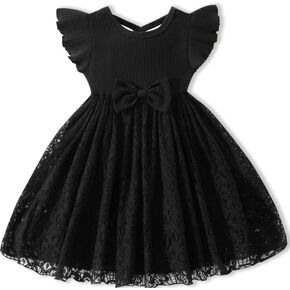Toddler Girl Tulle Dress Summer Ruffle Sleeveless Baby Girl Fashion Casual Dresses 3 Months-3T