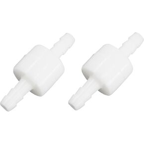 6PCS 3/8 Inch Plastic Check Valve, Non Return Ozone Resistance, Plastic One Way Barb Hose Inline Non Return for Water Fuel Oil Air Gas