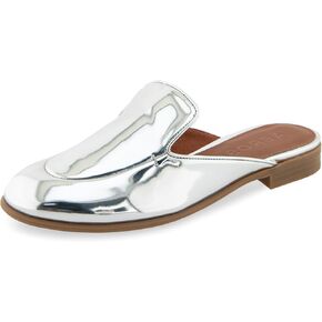 Aerosoles Women's Wilda Mule, Silver Mirror Faux Leather, 7.5