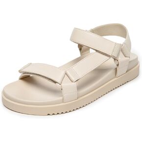 Rihero Women's Flat Sandals Comfortable Open Toe Adjustable Strap Walking Footbed Sandals