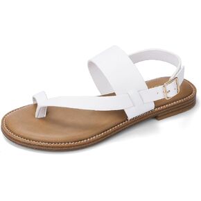 Luffymomo Women's Thong Flat Sandals قابلة للتعديل في الكاحل الصيفي الصيفي الصياد غير الرسمي أحذية الصياد in Kuwait