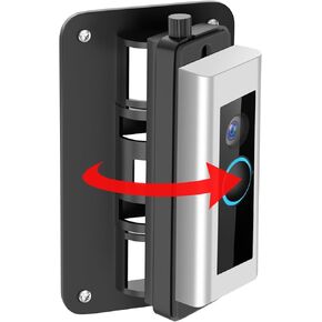 Adjustable 30° to 145° Doorbell Angle Mount Compatible with Ring Video Doorbell Wired/Pro/Pro 2, Corner Mount Kit Holder Replacement Angle Adjustment Adapter Mounting Bracket Wedge Kit for Apartment