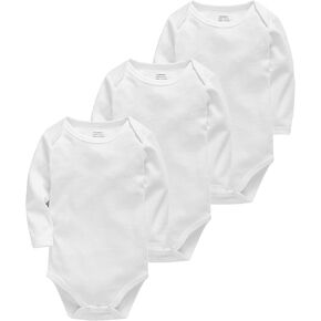 unisex-baby Cotton Long-sleeve Bodysuits