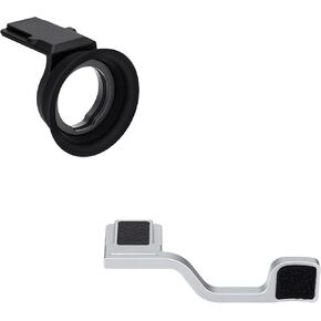 Soft Eyecup Eyepiece & Metal Thumb Grip Support for Fuji Fujifilm X-T50 XT50 Camera
