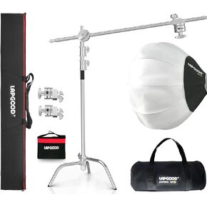 C Stand and 26"/65cm Lantern Softbox