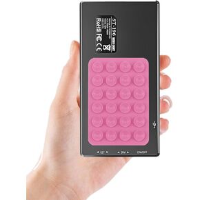 192 LED Phone Light with Silicone Suction Cup 3000Mah Rechargeable Clip Video Light Adjusted 3 Modes Selfie Light for Phone for Selfie, Video Conference, TikTok, Vlog (Black)
