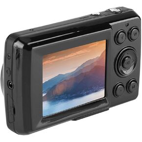 30 FPS Digital Video Camera for Photography, 4X Zoom Mini Digital Camera with 2.4 Inch High Resolution Screen, Supports 1280 * 720P Video, Night Vision Function(Black)