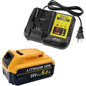 DCB206 استبدال البطارية لحزم Dewalt 20V بطارية 2 ، متوافقة مع DEWALT 20V البطارية DCB206 DCB205 DCD/DCF/DCG لأدوات الطاقة اللاسلكية DEWALT 20 فولت