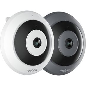 REOLINK PoE IP Fisheye Camera with 360° View, 6MP Indoor Camera for Home/Office Security, Smart Human Detection, Two Way Talk, Multiple Panoramic Display Views, 1x FE-P(White) Bundle 1x FE-P