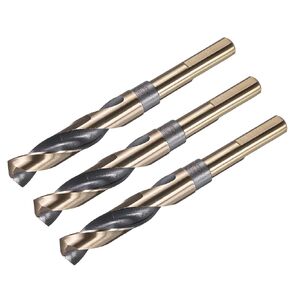 Uxcell 3pcs 21/32 "Drill Bit 1/2" مخفضة Shank M35 Cobalt 5 ٪