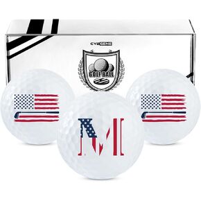 Golf Gifts for Men Women Unique, Personalized Colored Golf Balls 3 Pack, Cool Accessories for Golfers, Golf Lovers, for Birthday and Christmas