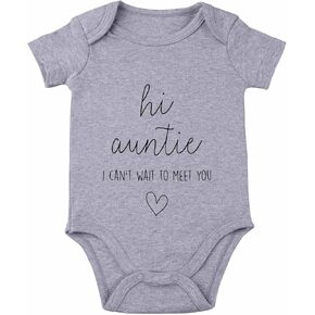 Hi Auntie Bodysuit for Baby Pregnancy Announcement for Aunt Bodysuit I Love My Auntie Baby Clothes