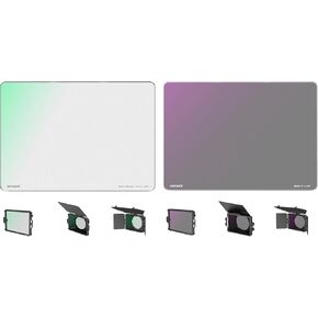 NEEWER 1/4 Black Diffusion Mist Dreamy Effect 4"x5.65" Cinema Square Filter (Rectangular) with HD Optical Glass ND0.9 (3 Stops) ND Filter Dual Sided 30 Multi Nano Coated Cinema Neutral Density Filter