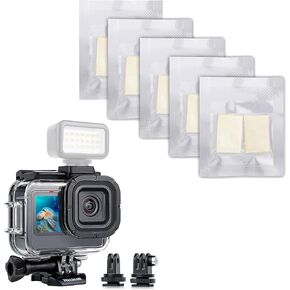Waterproof Case Dive Housing for GoPro Hero 12 11 10 9 Black Action Camera & 30pcs Underwater Anti-Fog Case Insert