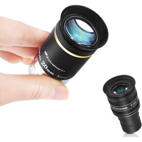 Astromania Telescope Eyepiece 6mm, Wide Angle 58 Degree - Bundle with - 66 Degree Ultra Wide 20mm