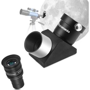 Astromania 1.25" 6mm 58-Degree Planetary Eyepiece - Bundle with - 1.25" 90-Degree Erecting Prism
