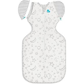 Love to Dream Swaddle UP Transition Bag, Luxuriously Silky Soft Viscose from Bamboo, Baby Sleep Sack, Patented Zip-Off Wings, Snug Fit Helps Calm Startle Reflex, 1.0TOG, 13-19 lbs, Cream