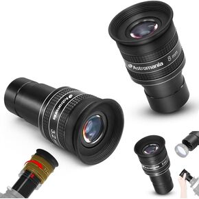 Astromania Telescope Eyepiece 5mm, Wide Angle 58 Degree - Bundle with - 58 Degree Planetary Eyepiece 3.2/8mm