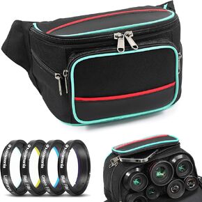 Astromania Deluxe Telescope LRGB 1.25 Inch Filter Set - Bundle with - Bumbag for 1.25"/2" Telescope Eyepieces