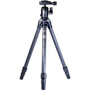 AOKA CMP163CL Carbon Travel Tripod + KB20 Ball Head