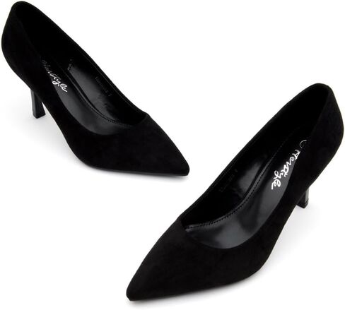 Herstyle Marneena Womens High Heel Pumps - 3 Inch Pointed Toe Stiletto Heels, Comfortable & Elegant Close Toe Dressy Pumps for Work & Wedding (Professional Office) in Kuwait