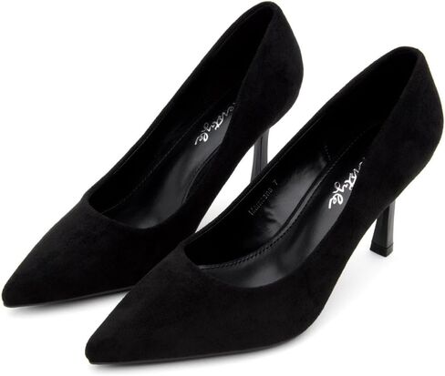 Herstyle Marneena Womens High Heel Pumps - 3 Inch Pointed Toe Stiletto Heels, Comfortable & Elegant Close Toe Dressy Pumps for Work & Wedding (Professional Office) in Kuwait