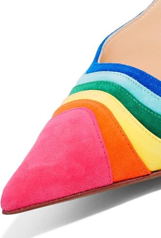 YDN نساء الكعب الحلزوني المعدني العصري ينزلق على صندل Slingback مرنة مضخات إصبع القدم اليومية أحذية الحفلات اليومية 4-15 الولايات المتحدة in Kuwait