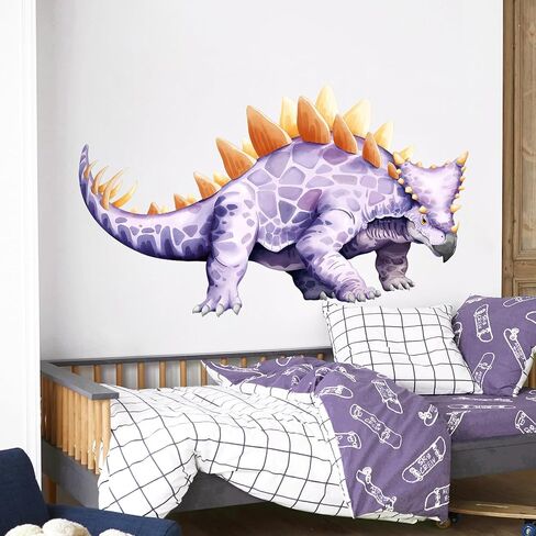 Large Dinosaur Wall Decals, Tyrannosaurus Dino Wall Stickers Vinyl Peel and Stick Wall Decal Self Adhesive Wall Art Sticker for Baby Nursery Kids Room Home Decor (30.7 * 48.8in) in Kuwait