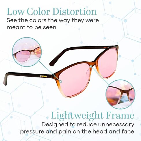 Terramed Just Think Comfort Sparrow Migraine Glasses Fl-41 | Glasses for Migraine and Light Sensitivity Relief | UV Protection and Photophobia Eye Strain in Saudi Arabia