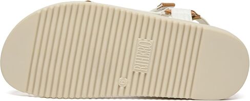 Rihero Women's Flat Sandals Comfortable Open Toe Adjustable Strap Walking Footbed Sandals in Kuwait